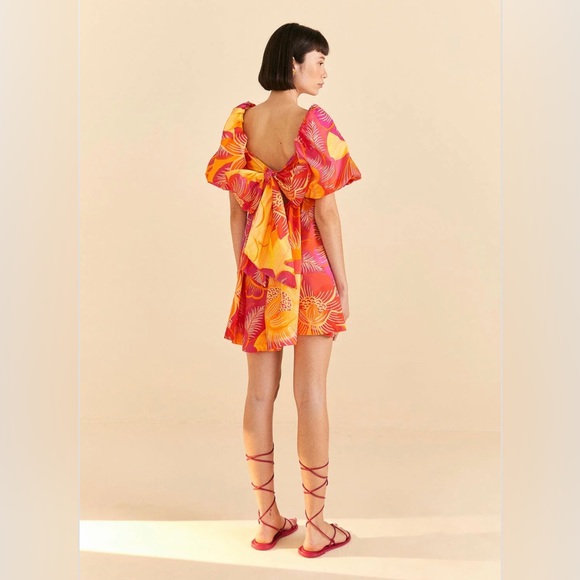 NWT FARM Rio Summer Garden Ombre Mini Dress - Picture 7 of 9